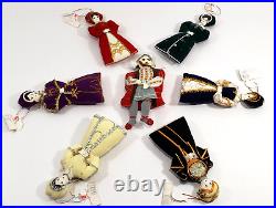 Vintage UK St Nicolas Christmas Tree Ornaments Tudor King Queens Set VERY RARE