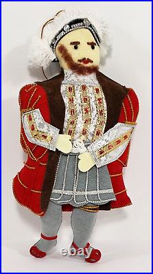 Vintage UK St Nicolas Christmas Tree Ornaments Tudor King Queens Set VERY RARE