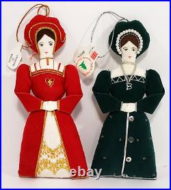 Vintage UK St Nicolas Christmas Tree Ornaments Tudor King Queens Set VERY RARE