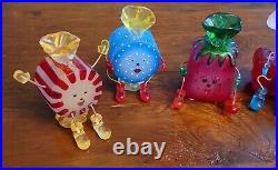Vintage Unique WMG Whimsical Hand Painted Light Up Christmas Candies