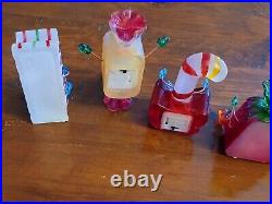 Vintage Unique WMG Whimsical Hand Painted Light Up Christmas Candies