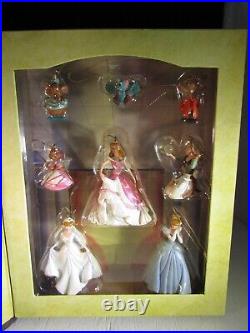 Vintage Walt Disney Cinderella Collection- Christmas Storybook Ornament Set
