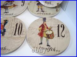 Vintage Williams-Sonoma 12 Days Of Christmas Salad Plates 8.5 Missing Day 1 Vintage Williams-Sonoma 12 Days Of Christmas Salad Plates 8.5 Missing Day 1