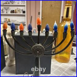 Vintage Working light menorah made in Israel