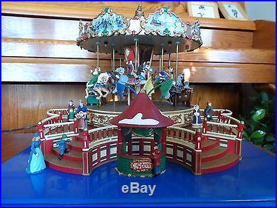 Vintage and Rare Joyful Mr. Christmas Holiday Around the Carousel 27910