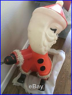 Vintage and Unique! Christmas Santa Clause Blow Mold Outdoors