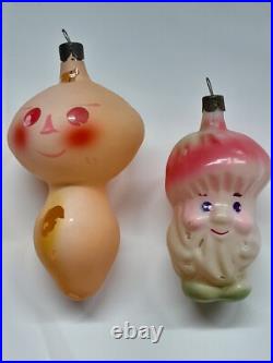 Vintage glass Christmas tree Ornaments decorations soviet USSR (lot)#26