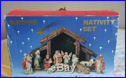 Vintage presepio nativity set large figures creche made in italy christmas