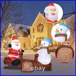 Vipush Christmas Inflatable Decorations Outdoor Seesaw Inflatables Christma
