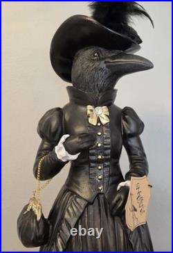 Viral VHTF Gothic Raven Couple Halloween Decor Figurines -20 Tall Viral VHTF Gothic Raven Couple Halloween Decor Figurines -20 Tall