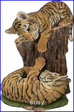 Vivid Arts Playful Tiger Cubs Resin Home or Garden Decoration RL-PF17-B