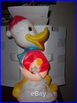 Vntg Empire Walt Disney Christmas Donald Duck blow mold 15 #1561 RARE HTF GUC