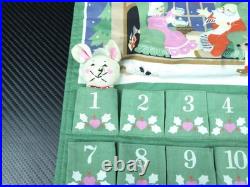 Vtg 1987 Avon Countdown to Christmas Hanging Advent Calendar withMouse READ