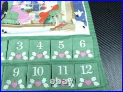 Vtg 1987 Avon Countdown to Christmas Hanging Advent Calendar withMouse READ