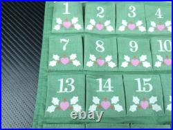 Vtg 1987 Avon Countdown to Christmas Hanging Advent Calendar withMouse READ