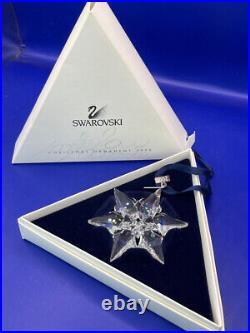 Vtg 2000 Swarovski Crystal Snowflake Ornament with Box