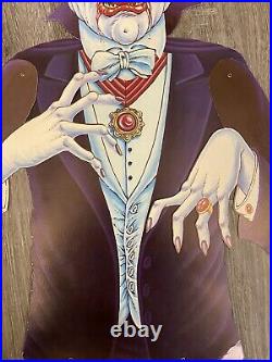 Vtg 51 Jointed Articulated Count Dracula Vampire Halloween Die Cut 2 Sided