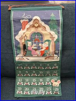 Vtg Avon Countdown to Christmas Advent Calendar with OG Mouse 24 X 12.5