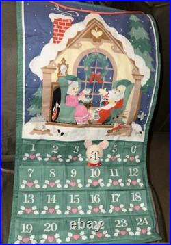 Vtg Avon Countdown to Christmas Advent Calendar with OG Mouse 24 X 12.5