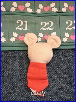 Vtg Avon Countdown to Christmas Advent Calendar with OG Mouse 24 X 12.5
