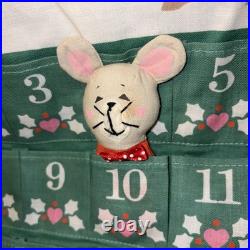 Vtg Avon Countdown to Christmas Advent Calendar with OG Mouse 24 X 12.5