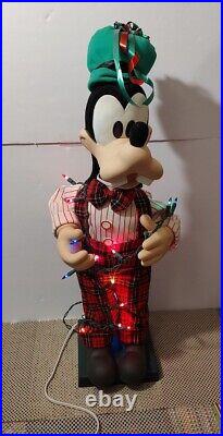 Vtg Disney Telco Animated Musical Goofy Mickey’s Winter Wonderland 1996 Orig Box
