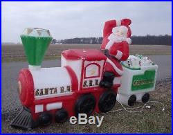 Vtg Empire Santa Train blow mold FREE delivery within 150 mile radius of Lima OH