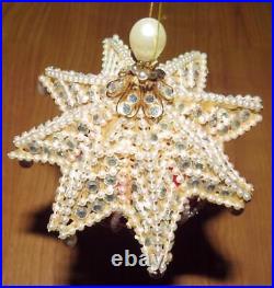 Vtg June Zimonick Christmas Ornament RED Swarovski #289 PAGODA Beautiful