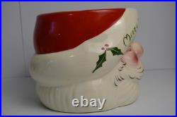 Vtg MCM DeForest of California Punch/Eggnog Bowl & Mugs Merry Christmas Pottery