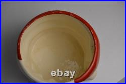 Vtg MCM DeForest of California Punch/Eggnog Bowl & Mugs Merry Christmas Pottery