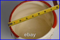 Vtg MCM DeForest of California Punch/Eggnog Bowl & Mugs Merry Christmas Pottery