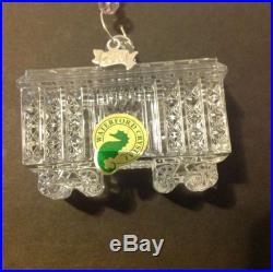 WATERFORD 2010 Collectible Crystal Train Tree Ornament Etched. Tags NIB LAST TWO