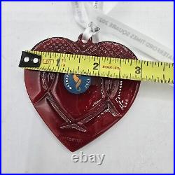 WATERFORD 2023 Times Square Gift of Love HEART Ornament #1061927 Original Bag