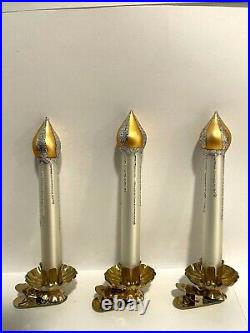 WATERFORD Holiday Heirlooms 3 Clip On Holiday Candles Limited Edition in Box