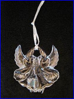 WATERFORD MARQUIS CRYSTAL THE MILLENNIUM DOVES CHRISTMAS ORNAMENT 1999-2000