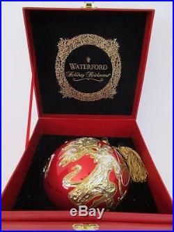 Waterford Masterpiece Collection Maharaja Red Angel Christmas Ornament Signed Le