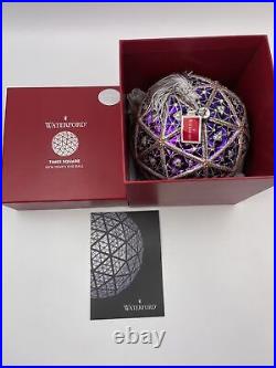 WATERFORD Purple Times Square NYE 2016 GIFT OF WONDER Ball Christmas Ornament 6