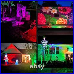 WELALO Solar Color Changing Spot Lights Outdoor, 10 Pack, Multicolor
