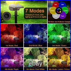 WELALO Solar Color Changing Spot Lights Outdoor, 10 Pack, Multicolor