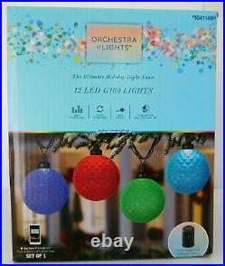 WIFI HUB + 36 LED BALL 3x GEMMY ORCHESTRA OF LIGHTS STRING COLOR-CHANGING G100