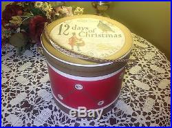 WILLIAMS SONOMA 12 Days of Christmas Box Set of 12 Salad/Dessert Plates-NEW