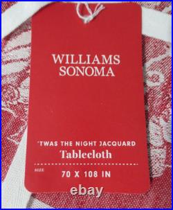 WILLIAMS-SONOMA New'TWAS THE NIGHT BEFORE CHRISTMAS Tablecloth & 8 Napkins WILLIAMS-SONOMA New'TWAS THE NIGHT BEFORE CHRISTMAS Tablecloth & 8 Napkins