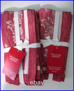WILLIAMS-SONOMA New'TWAS THE NIGHT BEFORE CHRISTMAS Tablecloth & 8 Napkins WILLIAMS-SONOMA New'TWAS THE NIGHT BEFORE CHRISTMAS Tablecloth & 8 Napkins