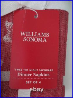 WILLIAMS-SONOMA New'TWAS THE NIGHT BEFORE CHRISTMAS Tablecloth & 8 Napkins WILLIAMS-SONOMA New'TWAS THE NIGHT BEFORE CHRISTMAS Tablecloth & 8 Napkins