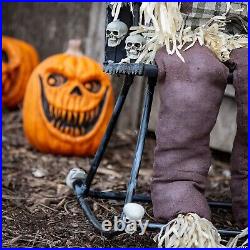 Wait 4 It! Halloween Prop Animated Skeleton Scarecrow N Rockn Chair (pre Sale)