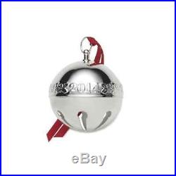 Wallace 2014 Silver Plated Sleigh Bell Christmas Tree Ornament Collectible