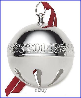 Wallace 2014 Silver Plated Sleigh Bell Ornament, 44th Edition