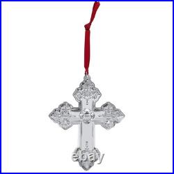 Wallace 2025 Sterling Silver Grand Baroque Cross Christmas Ornament 30th Edition