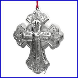 Wallace 2026 Sterling Silver Grand Baroque Cross Christmas Ornament 31st Edition