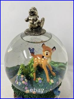 Walt Disney Masters of Animation Frank Thomas BAMBI Flower Song SnowGlobe NIB